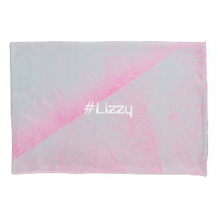 #Name Foam Roller Brush Stroke Pink Artistic Pillowcase