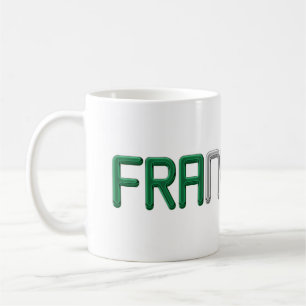 Name Francesco Italian Flag Colours Typography Coffee Mug