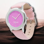 Name Girl Boy Women Men | Bubblegum Pink Elegant  Watch<br><div class="desc">Personalised Name Girl Boy Women Men | Bubblegum Pink Elegant Modern Watch | Classic | Elegant | Trendy | Stylish | Gift. You can choose to add your name, the name of a loved one, or a special message. Whether it's a heartfelt gift for someone dear to you or a...</div>