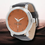 Name Girl Boy Women Men | Mahogany Elegant Watch<br><div class="desc">Personalised Name Girl Boy Women Men | Mahogany Elegant Modern Watch | Classic | Elegant | Trendy | Stylish | Gift. You can choose to add your name, the name of a loved one, or a special message. Whether it's a heartfelt gift for someone dear to you or a personal...</div>