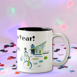 Name, HNY Happy New Year 11oz Retro Two-Tone Coffee Mug