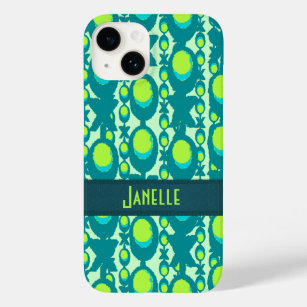 Name hugs and cuddles peacock green Case-Mate iPhone case