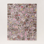 Name humour neutral breast pattern jigsaw puzzle<br><div class="desc">Fun humour breast pattern</div>