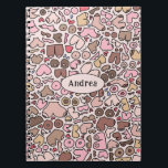 Name humour neutral breast pattern notebook<br><div class="desc">Fun humour breast pattern</div>