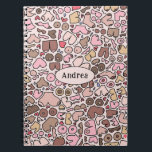Name humour neutral breast pattern notebook<br><div class="desc">Fun humour breast pattern</div>