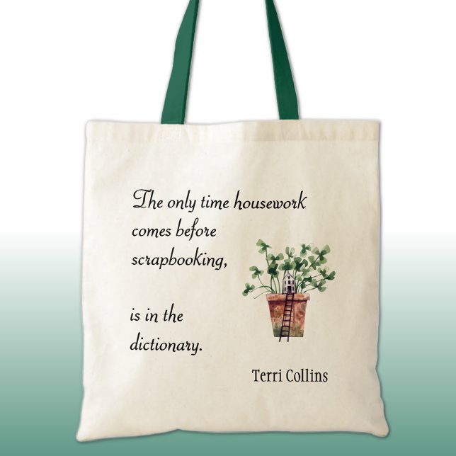 Name, Humourous Craft Saying, Cotton Tote Bag (Creator Uploaded)