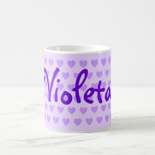 Name in Purple Coffee Mug
