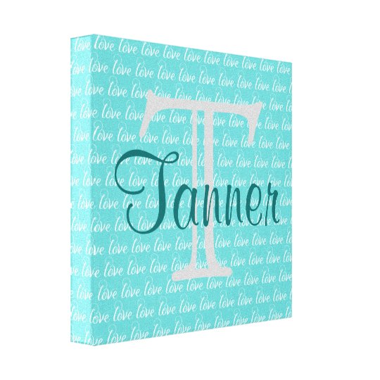 Name & Initial Art - Personalised Canvas Print