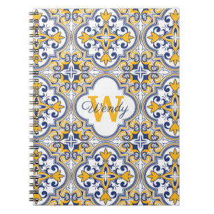 💙💛 Name + initial Azulejos  Notebook