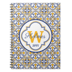 💙💛 Name + initial Azulejos  Notebook