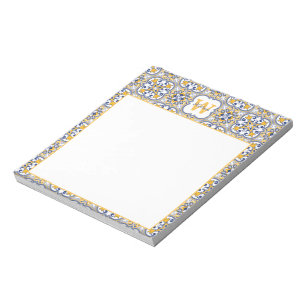 💙💛 Name + initial Azulejos  Notepad