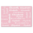 Name Initial Monogram Pink Personalised Gift