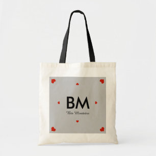 name & initial personalised tote bag
