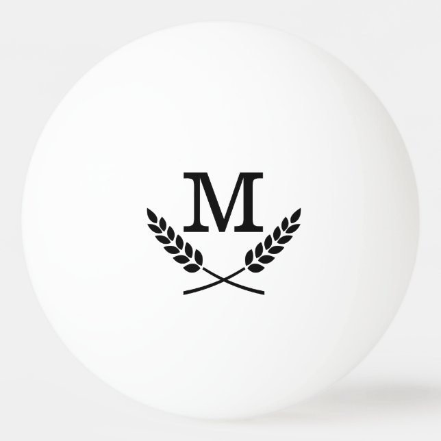 Name initialled ping pong balls for table tennis (Front)