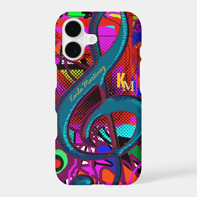 name initials clave musical note (Back)