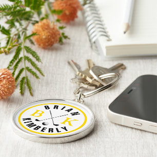 Name & Initials Monogrammed Mark Key Ring
