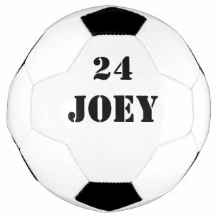 Name Jersey Number Black Font 4Joey Football