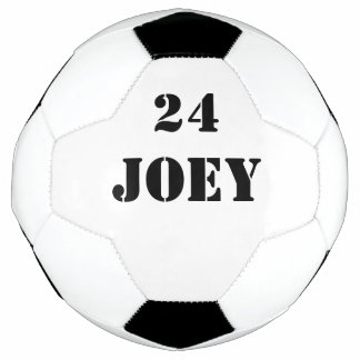 Name Jersey Number Black Font 4Joey Football