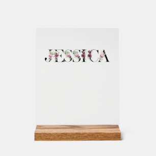 Name Jessica. Acrylic Sign