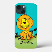 Name kid lion aqua yellow cartoon