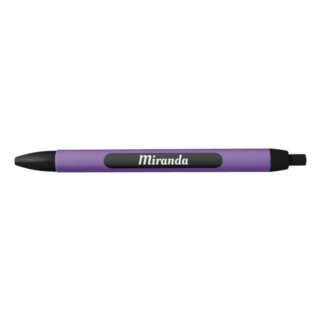 Name Label Personalised Purple Property Pen (Front)