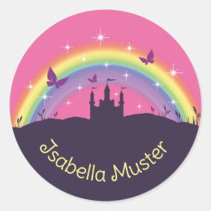 Name labels - fairytale castle