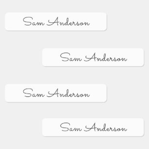 Name Labels for kids Back to School Cursive Script