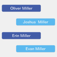 Name labels for school camp daycare