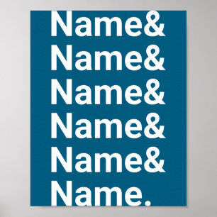 Name List Funny Women Men D Text Poster