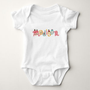 name Madison Baby Bodysuit