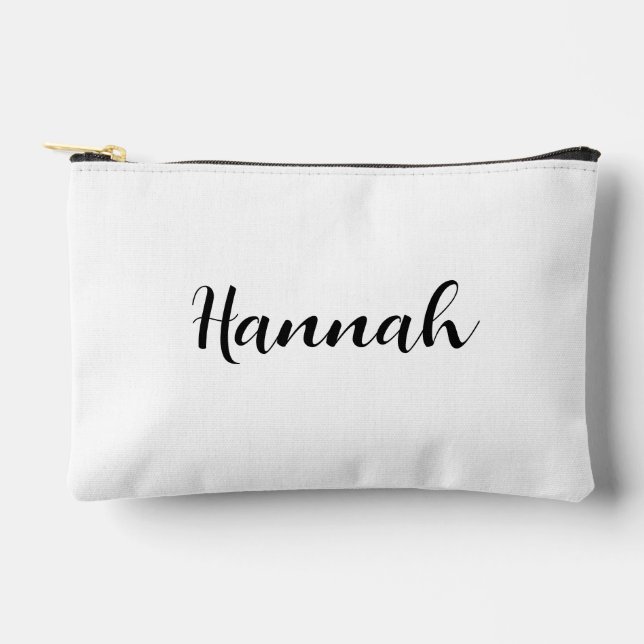 Name Makeup Bag,Beaty makeup bag,Monogramed Makeup Accessory Pouch (Front)