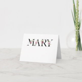  Name Mary Card