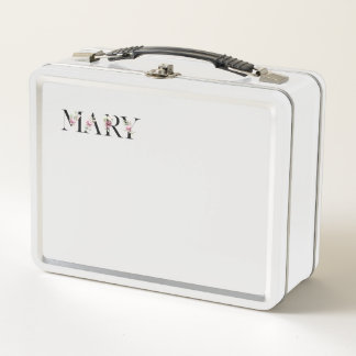 Name Mary Metal Lunch Box