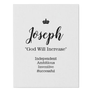 what does the name joseph mean in english