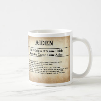 Name Meaning Mug  - Aiden