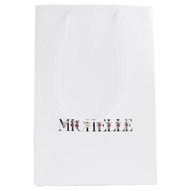 Name Michelle. Medium Gift Bag (Front)
