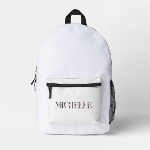 Name Michelle. Printed Backpack