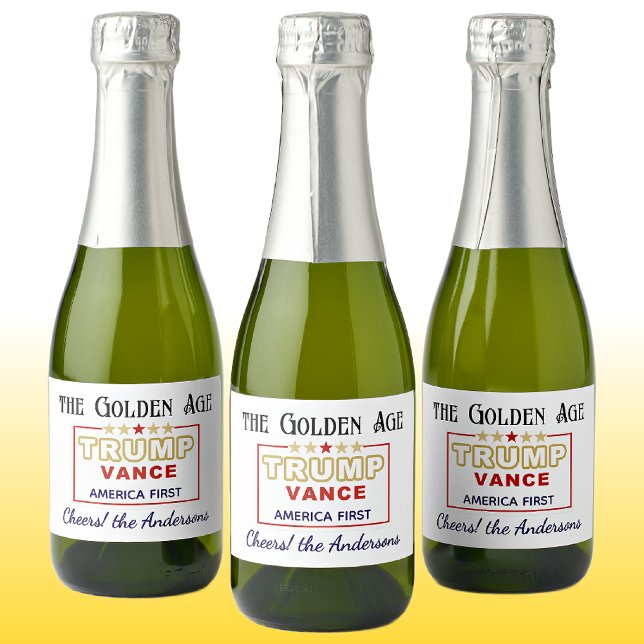 Name, Mini Bottles President Trump, The Golden Age Sparkling Wine Label (Creator Uploaded)