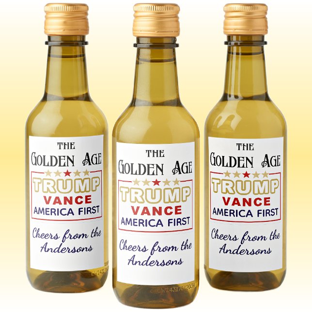Name, Mini Bottles President Trump, The Golden Age Wine Label (Creator Uploaded)