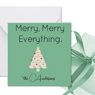 Name    Modern Merry Mini Christmas Flat Note Card