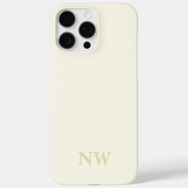 name monogram classic minimalist Case-Mate iPhone case (Back)