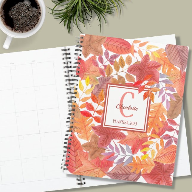 Name Monogram Foliage Planner (Creator Uploaded)