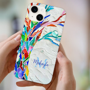Name Monogram Mosaic iPhone 14 Case