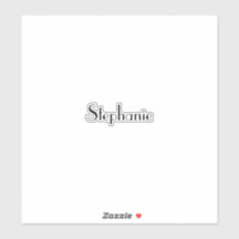 Name Monogram Template Black White Custom Cute