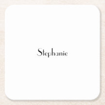 Name Monogram Template Black White Custom Cute