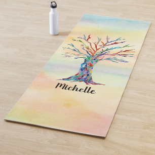 Name Monogram Tree of Life   Yoga Mat