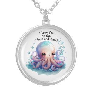 Name Necklace Octopus Beach Ocean