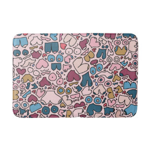 Name neutral breast pattern bath mat