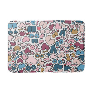 Name neutral breast pattern bath mat
