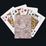Name neutral breast pattern playing cards<br><div class="desc">Fun humour breast pattern</div>